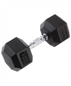 Гантель Starfit гексагональная DB-301 14 кг, обрезиненная, чёрная