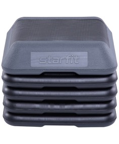 Степ-платформа Starfit SP-401 40х40х30см, сборная, 5-и уровневая, обрезиненная, квадратная