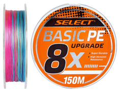 Шнур Select Basic PE 8x 150m (мультиколор) #1.5/0.18mm 22LB/10kg