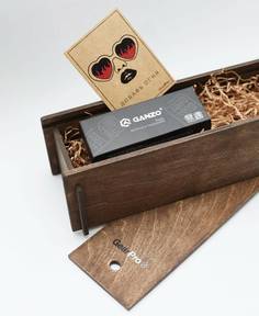 Подарочный набор нож Firebird by Ganzo в деревянной коробке G704-GR-knifebox