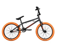 Велосипед Stark Madness BMX 2 2023 9" серый/оранжевый/оранжевый