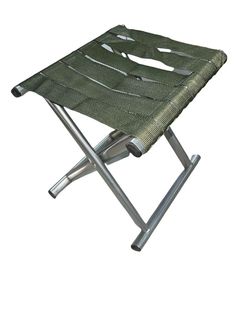 Табурет/стул складной туристический 25х25х26 см (зелёный) No Brand