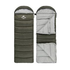 Спальный мешок Naturehike U250 зеленый милитари, без молнии