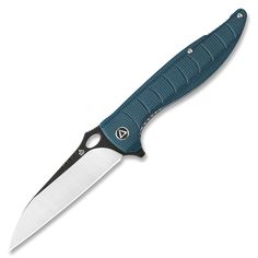 Складной нож QSP Knife Locust, сталь 154CM, рукоять голубая микарта QS117-C