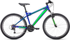 Велосипед FORWARD Flash 1.0 21ск. 26 2021 17 синий/ярко-зеленый