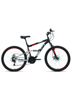 Велосипед Altair MTB FS 26 2.0 Disc 2021 18" черный/красный