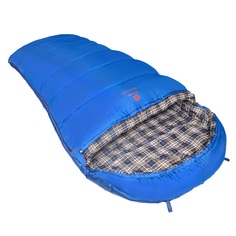 Спальный мешок BTrace Broad серый/синий, левый