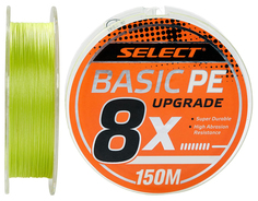 Шнур Select Basic PE 8x 150m (светло-зелёный) #1.0/0.14mm 18LB/8.2kg (1870.31.39)