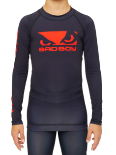 Детский Рашгард Bad Boy Origin New Rashguard Long Sleeves черный/красный 10 лет