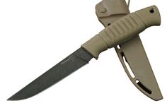 Нож Кизляр Вектор, сталь AUS-8, рукоять эластрон песчаный