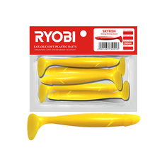 Мягкая силиконовая приманка риппер Ryobi SKYFISH (88mm), CN004 (sweet melon), 5 шт.