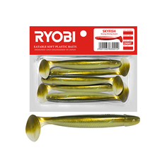 Мягкая силикон. приманка риппер Ryobi SKYFISH (88mm), CN007 (spring lamprey), 5 шт.