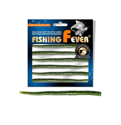 Червь AQUA FishingFever EEL, длина - 12,0cm, вес - 3,0g, упаковка 6 шт, WH08, 1 упаковка.