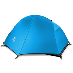 Палатка Naturehike ультралёгкая, на 1 человека, с матом, клетчато-синяя