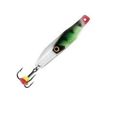 Блесна для рыбалки зимняя AQUA СРЕЗ 10,0g, цвет 02 (окунёвый, серебро) 1 штука