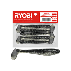 Мягкая силиконовая приманка риппер Ryobi VARGA (75mm), CN011 (christmas toy), 5 шт.