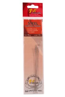 Поводок Ushiwaka Steel Twisted UST1215, 15кг/12см ( 2 упк. по 10шт.)