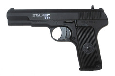 Пистолет пневматический Stalker STT (ан. "ТТ") к.4,5мм, 120 м/с, картон.коробка СТАЛКЕР