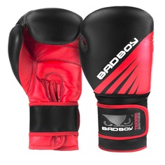 Боксерские перчатки Bad Boy Training Series Impact Boxing Gloves - Black/Red 12 унций
