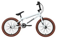 Велосипед Stark Madness BMX 1 2023 9" серебристый/черный/коричневый