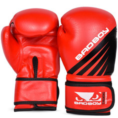 Боксерские перчатки Bad Boy Training Series Impact Boxing Gloves - Red/Black 10 унций