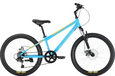 Велосипед Stark Respect 24.1 D Steel 2022 12" голубой-желтый/белый