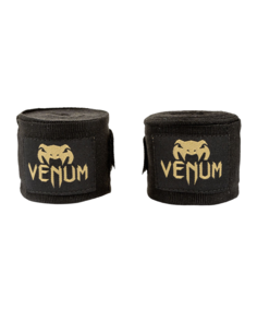 Бинты для бокса Venum Kontact 4m черный/золотой