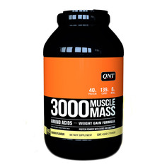 QNT Muscle Mass 3000, 4500 г, вкус: банан