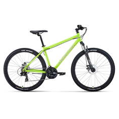 Велосипед горный Forward Sporting 27,5 2.0 D рама 19" ярко-зеленый серебристый