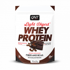 QNT Whey Protein Light Digest, 500 г, вкус: бельгийский шоколад