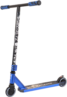 Самокат трюковой Ghost blue 100 мм нагрузка 100 кг RUSH ACTION