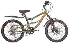 Велосипед RUSH HOUR FS 275 Disc ST 2021 12" зеленый