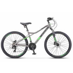 Велосипед STELS Navigator 610 D V020 2022 16" серый/зеленый