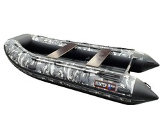 Лодка Hunterboat Хантер 360 А, надувная, серый камуфляж, 1 шт.