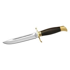 Туристический охотничий нож Ворсма Финка НКВД, 95Х18, граб, ручная работа, коричневый 2 мм