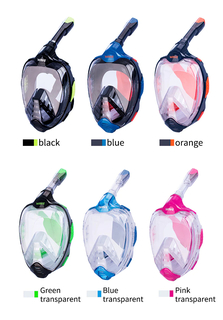 Маска для плавания Wave силиконовая, на всё лицо, розовая, M-1506