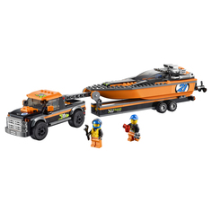 Конструктор LEGO City Great Vehicles Внедорожник 4x4 с гоночным катером (60085)