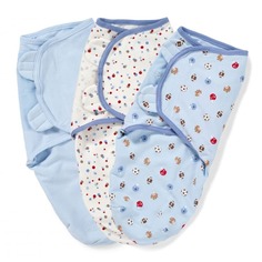 Конверт на липучке SUMMER INFANT swaddleme, (3 шт.), размер s/m, спорт