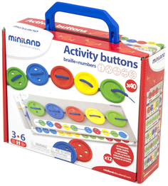 Набор обучающий Miniland Activity Buttons со шнуровкой