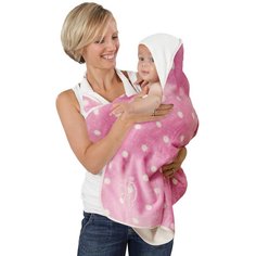 Полотенце банное Cuddledry lux для младенцев двойная горошек 70*140 см