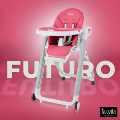 Стульчик для кормления Nuovita Futuro Bianco (Cremisi/Малиновый)