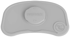 Коврик для кормления с тарелочкой Twistshake Click Mat Mini, пастельный серый