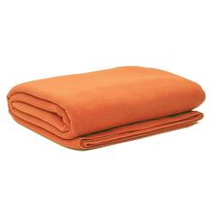 Плед флисовый Комус оранжевый, 150х200 см