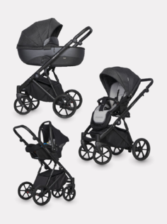 Детская коляска NANO PRO 3 в 1 Riko 06 Carbon графит