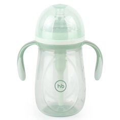 Бутылочка антиколиковая с силиконовой соской Happy Baby с ручками цвет: olive 300 мл