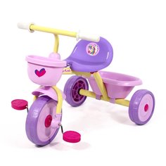 Велосипед трёхколёсный, складной Единорог "Primo", цвет: розово-сиреневый Moby Kids