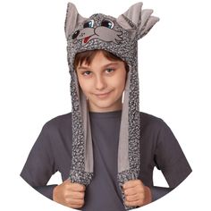 Головной убор Батик Волк, цвет: темно-серый р.52-54