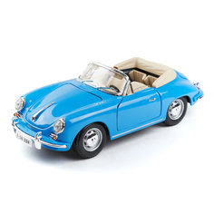 Bburago Машинка голубая PORSCHE 356B CABRIOLET 1961 BLUE 18-12025 1:18 18-12025