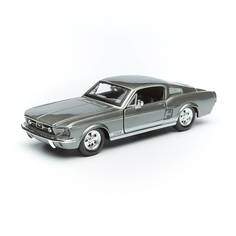 Maisto Машинка Ford Mustang GT 1967, 1:24 серебро 31260