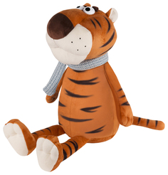 Игрушка мягкая Тигр Вова в шарфе, 24 см Maxitoys Luxury